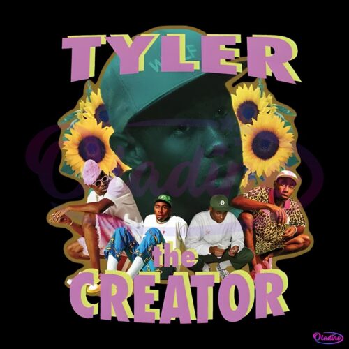 Tyler The Creator Sunflower Vintage Hiphop 90S Rapper PNG