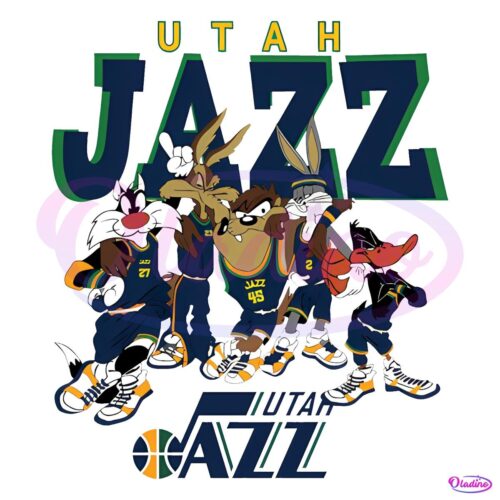 Utah Jazz Looney Tunes Nba Basketball PNG