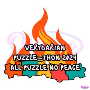 Verydarian Puzzle Thon 2024 All Puzzle No Peace SVG