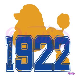 Vintage 1922 Sigma Gamma Rho Poodle SVG Design