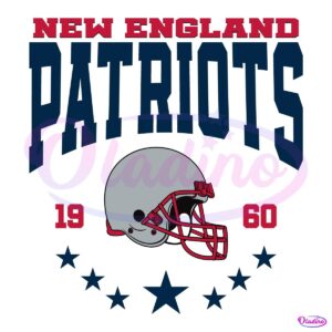 Vintage 1960 New England Patriots Football Helmet SVG