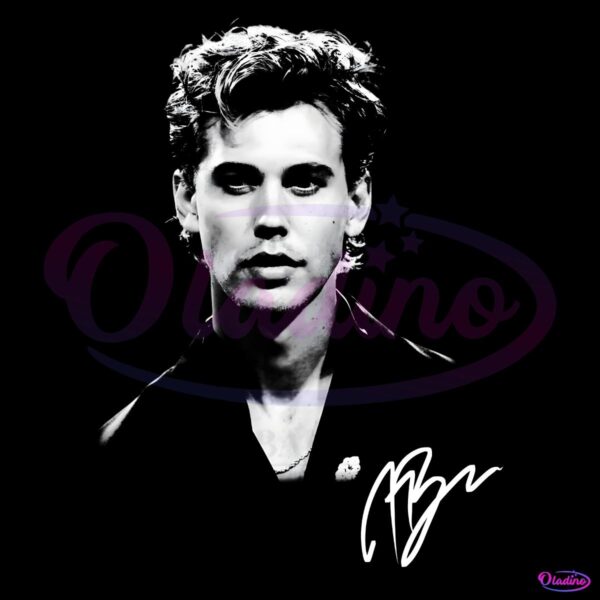 Vintage 90S Austin Butler Actor Signature PNG