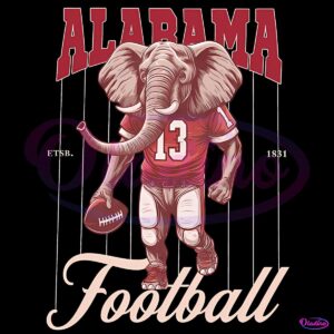 Vintage Big Al 13 Alabama Football Mascot PNG