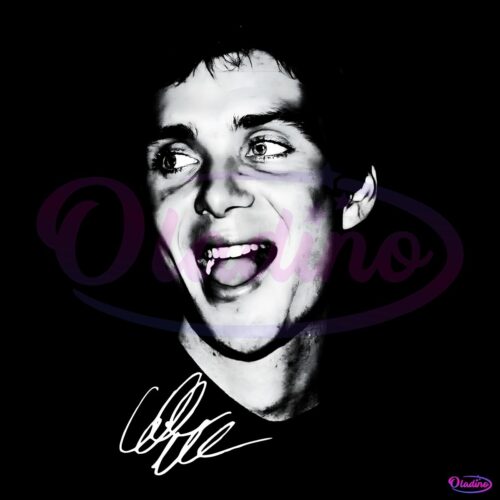 Vintage Cillian Murphy Face Actor Signature PNG