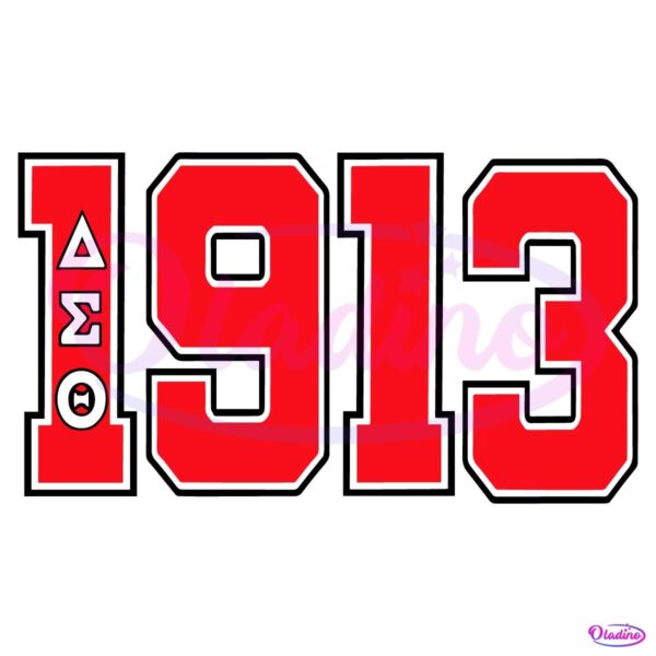 Vintage Delta Sigma Theta 1913 SVG