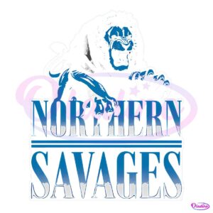 Vintage Detroit Lion Northern Savages PNG