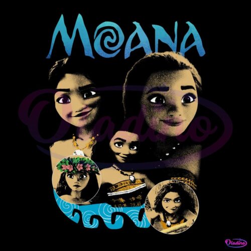 Vintage Disney Moana Cartoon PNG