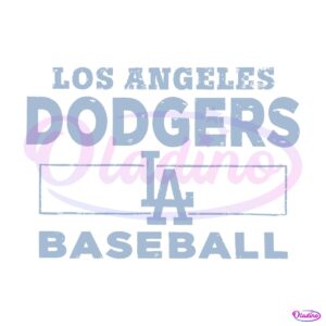 Vintage Los Angeles Dodgers Baseball Art PNG