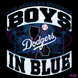 Vintage Los Angeles Dodgers Baseball Boys In Blue PNG