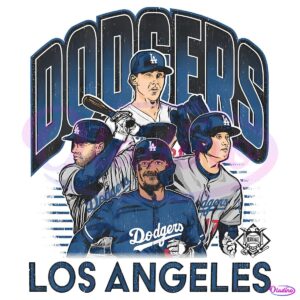 Vintage Los Angeles Dodgers Baseball Multi Players PNG