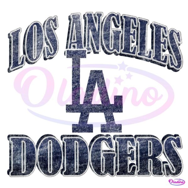 Vintage Los Angeles Dodgers Baseball Overrun PNG