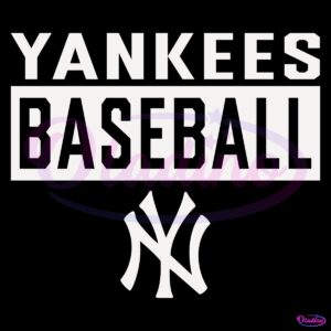 Vintage New York Yankees Baseball Logo SVG