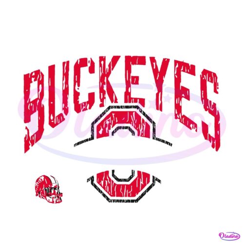 Vintage Ohio State Buckeyes Football Logo Go Bucks SVG