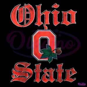 Vintage Ohio State Football Logo Leaf PNG