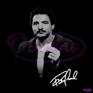 Vintage Pedro Pascal Actor Signature PNG