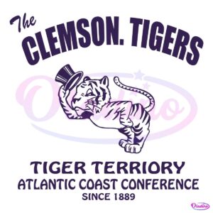 Vintage The Clemson Tigers Football Tiger Territory SVG