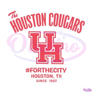 Vintage The Houston Cougars Football Forthecity SVG