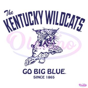 Vintage The Kentucky Wildcats Football Go Big Blue SVG