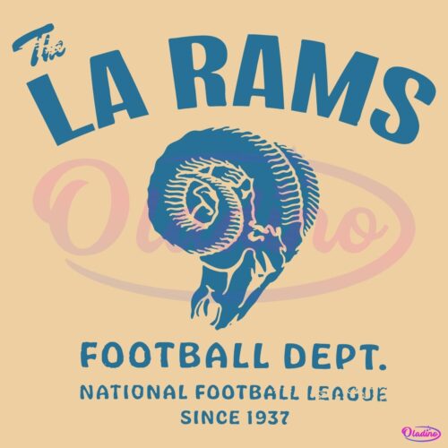 Vintage The La Rams Football Dept SVG