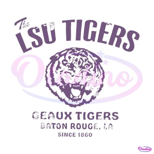 Vintage The Lsu Tigers Football Geaux Tigers SVG