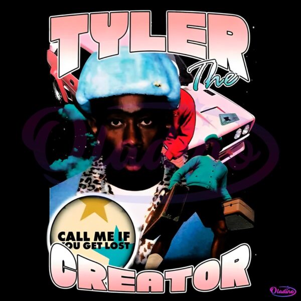 Vintage Tyler The Creator Call Me If You Get Lost Nostalgia PNG