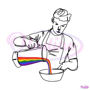 Will Poulter Cooking Rainbow Lgbt Paint SVG