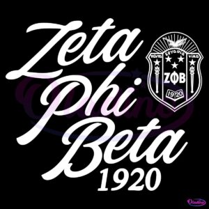 Zeta Phi Beta 1920 African American Sorority SVG