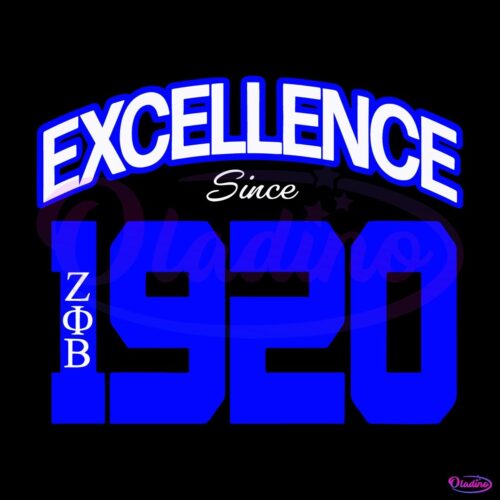 Zeta Phi Beta Excellence Since 1920 SVG