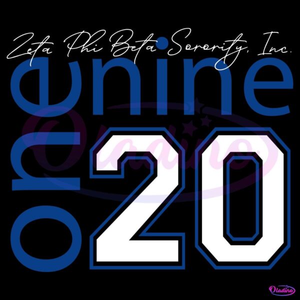 Zeta Phi Beta One Nine Two Zero Sorority SVG