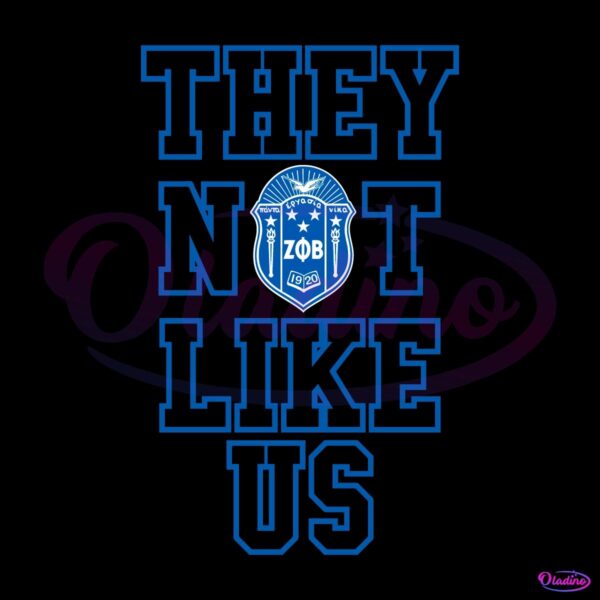 Zeta Phi Beta They Not Like Us SVG