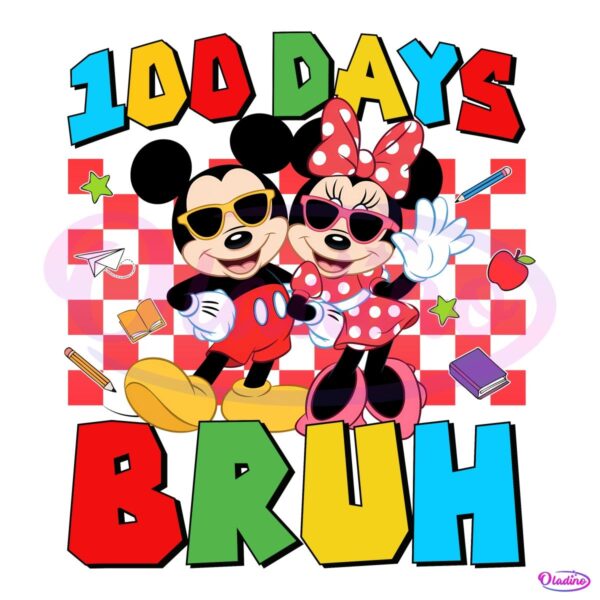 100 Days Bruh Mouse Teacher PNG