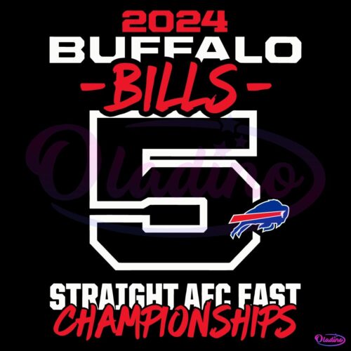 2024 Buffalo Bills Straight AFC East Championships SVG