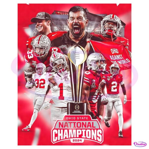 2024 College Football Playoff National Champions Ohio State PNG