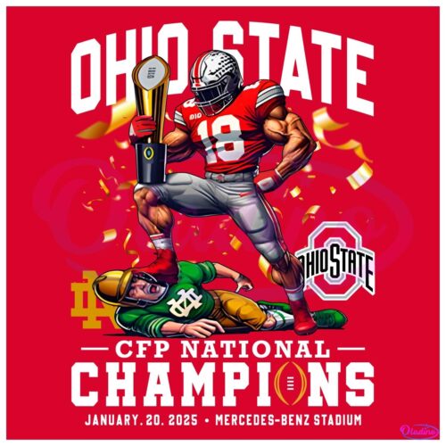 2024 National Champion Ohio State Defeat Notre Dame PNG