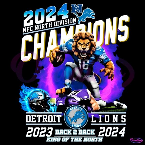 2024 Nfc North Division Champions Detroit Lions 2024 PNG