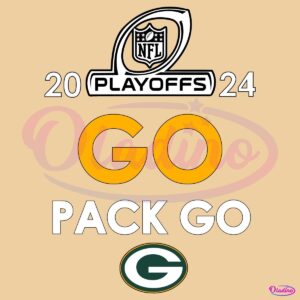 2024 Nfl Playoffs Go Pack Go Green Bay Packers SVG