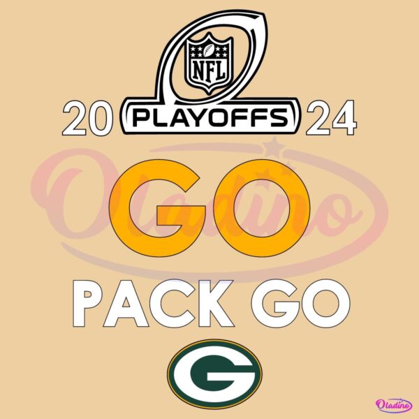 2024 Nfl Playoffs Go Pack Go Green Bay Packers SVG