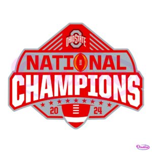 2024 Ohio State Buckeyes National Champions Logo SVG