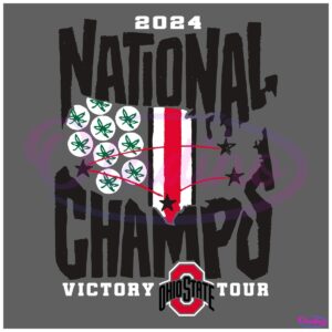 2024 Ohio State Buckeyes National Champions Victory Tour SVG