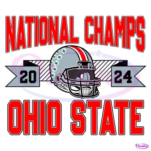 2024 Ohio State Buckeyes National Champs 2024 Football Gelmet SVG