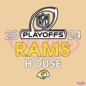 2024 Rams House Playoffs Los Angeles Rams SVG