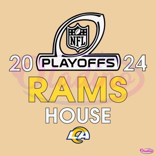 2024 Rams House Playoffs Los Angeles Rams SVG