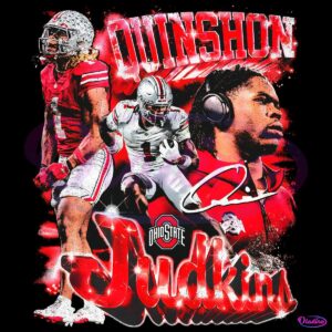 90s Retro Quinshon Judkins 1 National Champion PNG