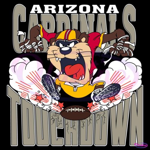 Arizona Cardinals Tuchdown Nfl Tasmanian Devil SVG