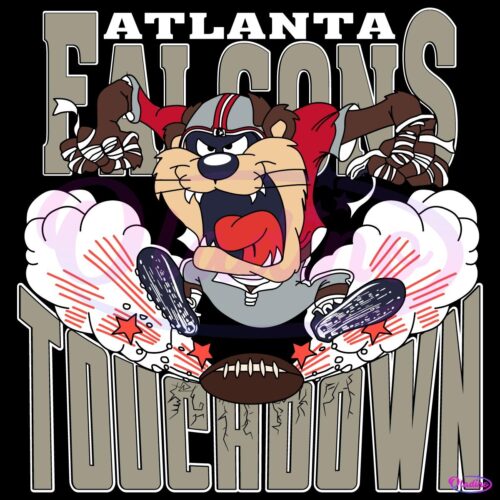 Atlanta Falcons Tuchdown Nfl Tasmanian Devil SVG