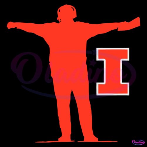 Bret Bielema Illinois Fighting Illini Football Coach Sign SVG