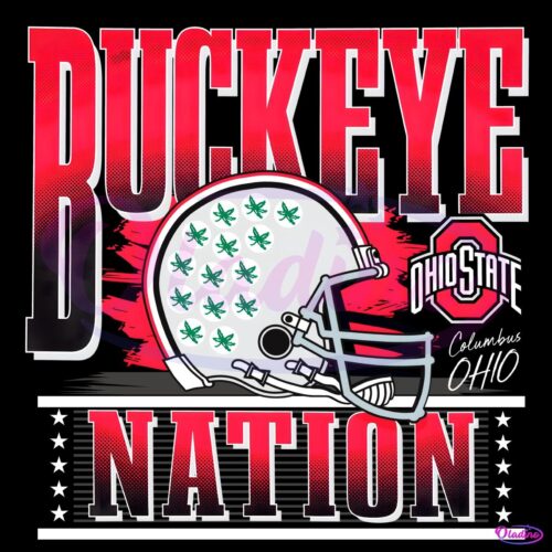 Buckeye Nation Ohio State Buckeyes Football Helmet PNG