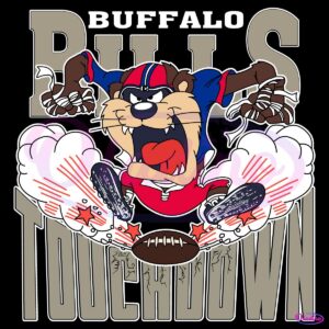 Buffalo Bills Tuchdown Nfl Tasmanian Devil SVG