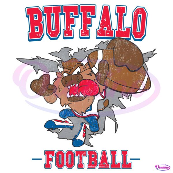 Buffalonian Devil Vintage Buffalo Bills Football Mascot PNG