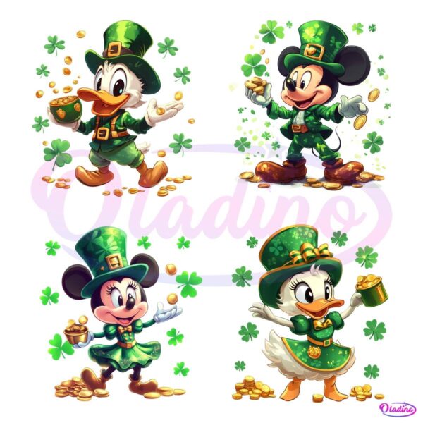 Chibi Cartoon Mouse And Friends Movie Character Bundle PNG